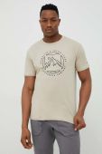 Бавовняна футболка Columbia колір бежевий з принтом (2955817)