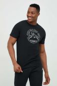 Бавовняна футболка Columbia колір чорний з принтом (2955805)