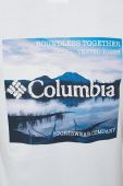 Бавовняна футболка Columbia колір білий з принтом 1934824.SS23-112 (2955850)