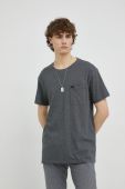 Бавовняна футболка Lee колір сірий меланж