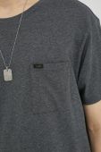 Бавовняна футболка Lee колір сірий меланж