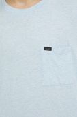 Бавовняна футболка Lee меланж колір блакитний (2958025)