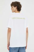 Бавовняна футболка Lee колір білий з принтом (3273058)