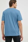Бавовняна футболка Wrangler з принтом колір блакитний (3089296)