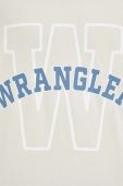 Бавовняна футболка Wrangler колір бежевий з принтом