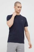 Бавовняна футболка Napapijri колір синій однотонний