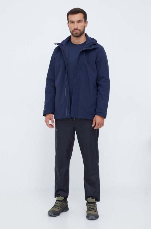 Спортивна футболка Jack Wolfskin Tech колір синій однотонна (3468992) фото 2