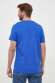 Бавовняна футболка BOSS однотонний колір блакитний (3349419)