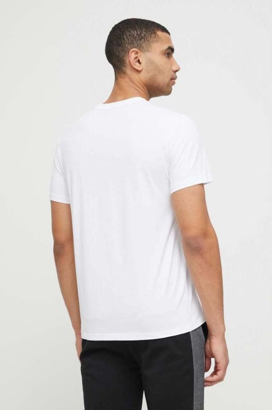 Чоловічий бавовняний BOSS T-Shirt RN колір білий фото 3