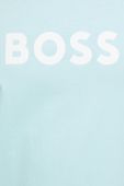 Пляжна футболка BOSS колір бірюзовий візерунок