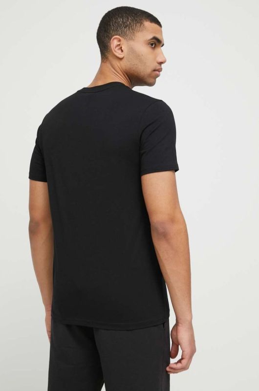 Чоловічий бавовняний BOSS T-Shirt RN колір чорний фото 3