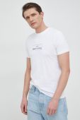 Бавовняна футболка Armani Exchange колір білий з принтом (3047421)