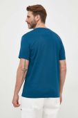 Бавовняна футболка Armani Exchange з принтом колір бірюзовий (3349421)