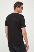 Бавовняна футболка Armani Exchange колір чорний з принтом (3360973)