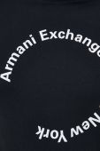 Бавовняна футболка Armani Exchange колір чорний з принтом (2967251)