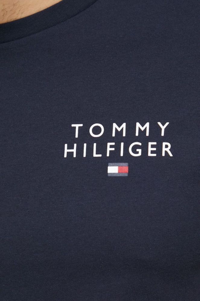 Бавовняна футболка Tommy Hilfiger колір синій з принтом (3040608) фото 5
