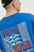 Футболка Quiksilver чоловічий з принтом колір блакитний (3076128)