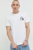 Бавовняна футболка Quiksilver колір білий з принтом (3092033)