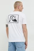 Бавовняна футболка Quiksilver колір білий з принтом (3092033)