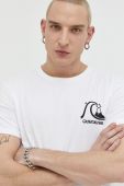 Бавовняна футболка Quiksilver колір білий з принтом (3092033)