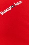Бавовняна футболка Tommy Jeans колір червоний з аплікацією (2981073)