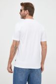 Бавовняна футболка BOSS колір білий з принтом (3218384)