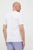 Бавовняна футболка BOSS колір білий з принтом (3225281)