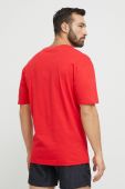 Пляжна футболка HUGO колір червоний з принтом