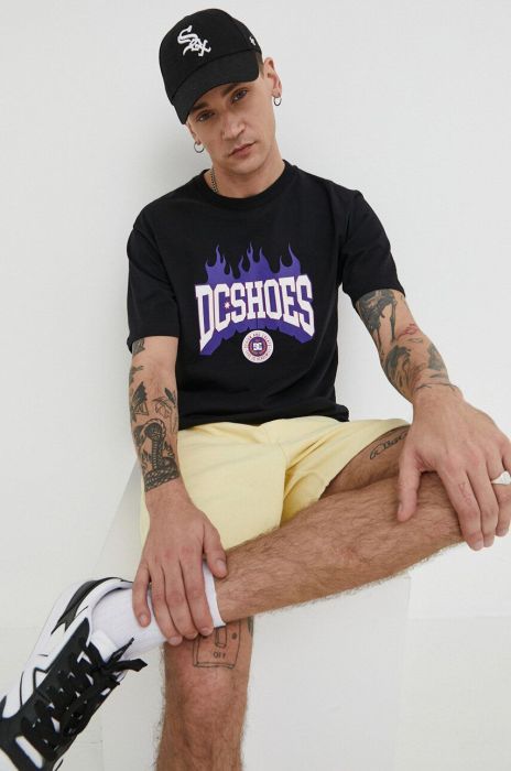 Бавовняна футболка DC колір чорний з принтом (3160621)