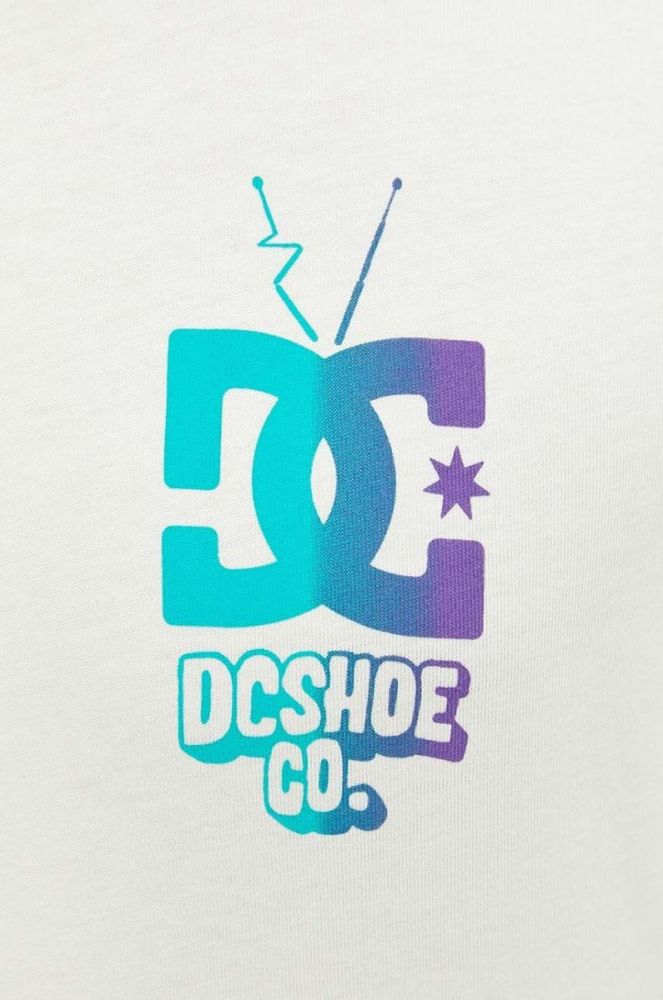 Бавовняна футболка DC колір бежевий з принтом (3186315) фото 5