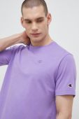Бавовняна футболка Champion колір фіолетовий однотонний (3079429)