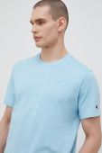Бавовняна футболка Champion однотонний колір блакитний (3079474)