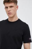 Бавовняна футболка Champion колір чорний однотонний (3079447)