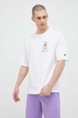 Бавовняна футболка Champion колір білий візерунок (3072582)