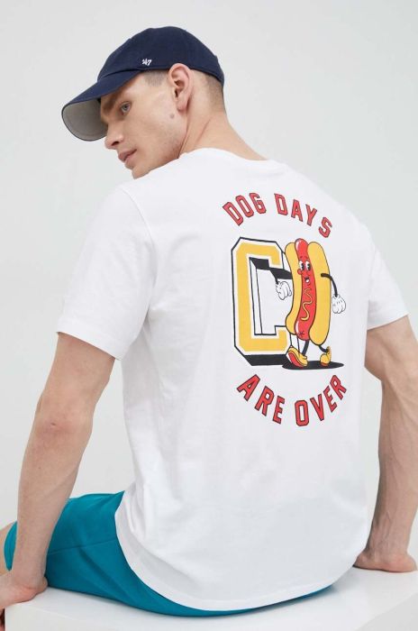 Бавовняна футболка Champion колір білий візерунок (3076206)