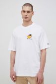 Бавовняна футболка Champion колір білий візерунок (3076215)