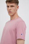 Бавовняна футболка Champion колір рожевий однотонний (3192195)