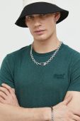 Бавовняна футболка Superdry колір зелений однотонний (3001548)