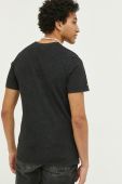 Бавовняна футболка Superdry колір чорний з принтом (3186323)