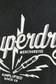 Бавовняна футболка Superdry колір чорний з принтом (3186323)
