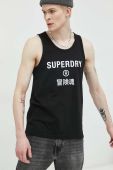 Бавовняна футболка Superdry колір чорний (3029572)