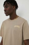 Бавовняна футболка Les Deux колір бежевий з принтом (3037276)