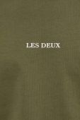 Бавовняна футболка Les Deux колір зелений однотонний (3037286)