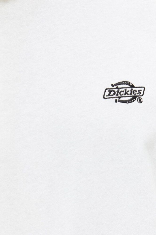 Бавовняна футболка Dickies колір білий з аплікацією фото 5