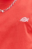 Бавовняна футболка Dickies колір червоний з аплікацією