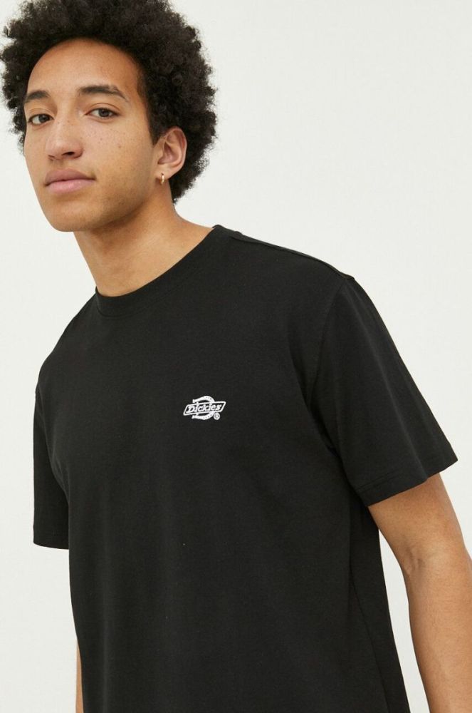 Бавовняна футболка Dickies колір чорний з аплікацією DK0A4YAIBLK1-BLACK фото 4