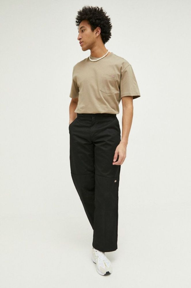 Бавовняна футболка Dickies колір зелений однотонний DK0A4TMODS01-DESERTSAND фото 2