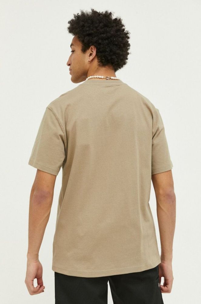 Бавовняна футболка Dickies колір зелений однотонний DK0A4TMODS01-DESERTSAND фото 3