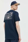 Бавовняна футболка Vans колір синій з принтом (3024051)