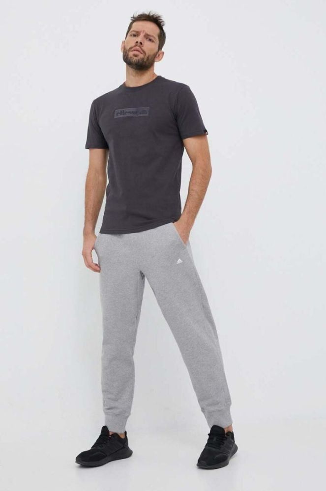 Бавовняна футболка Ellesse колір сірий з аплікацією SHR17561-BLACK фото 2